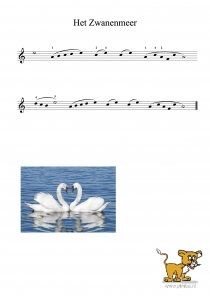 Bladmuziek/sheet music - het Zwanenmeer